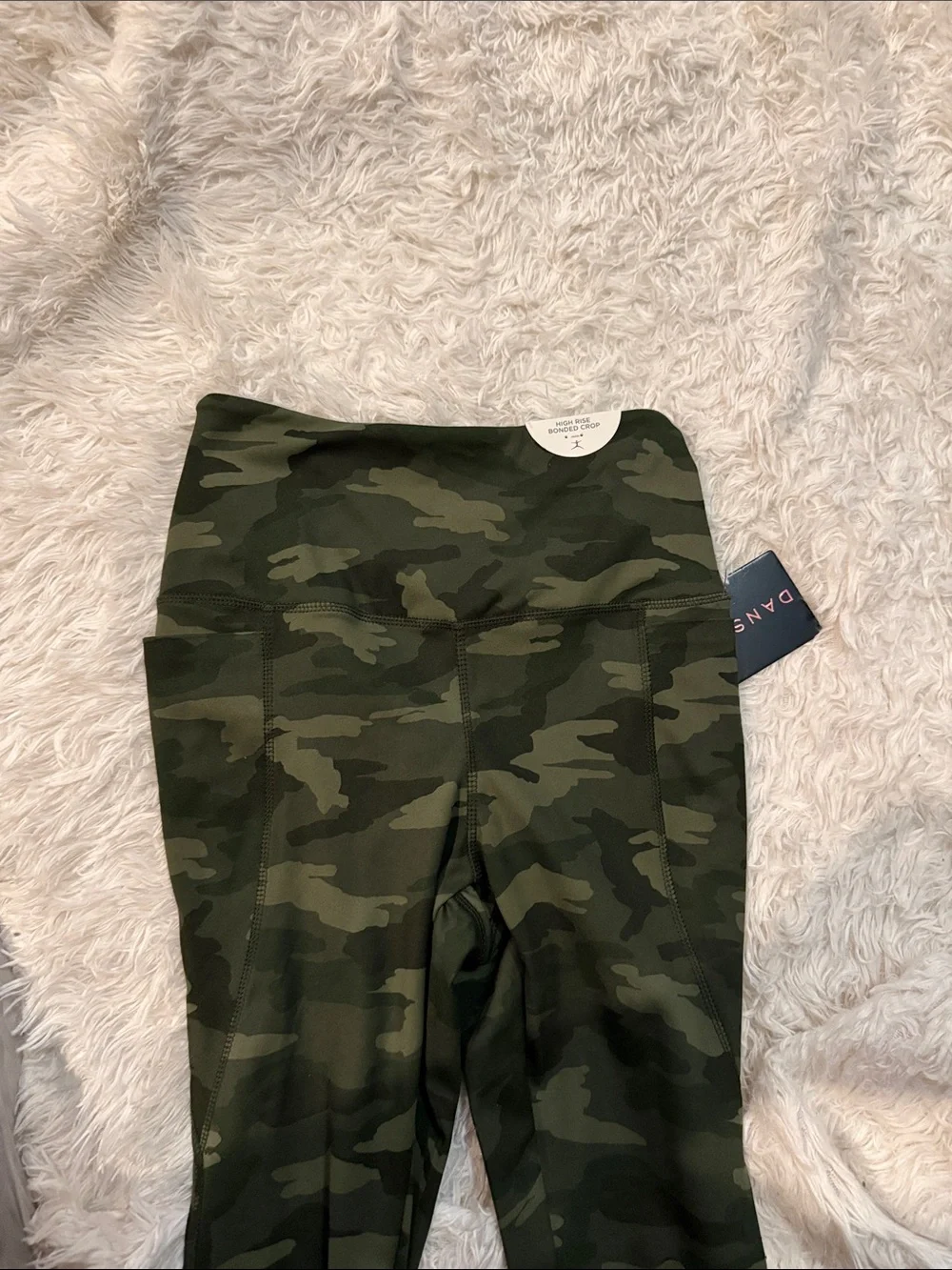 Danskin Camo Active Leggings - xs high rise bonded crop